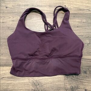 CRZ Yoga Strappy Back Sports Bra - Plum